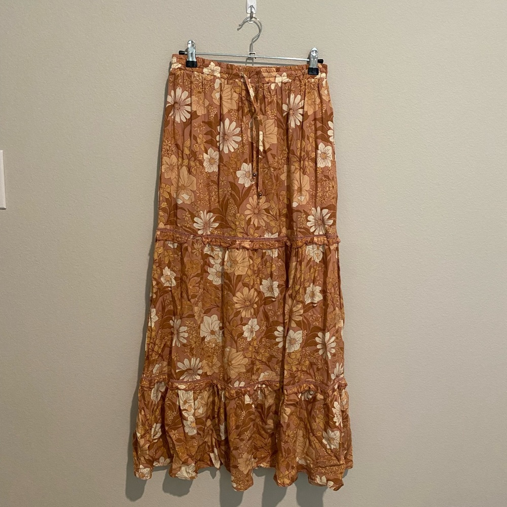 Floral maxi skirt